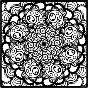 Abstract Paisley Mandala