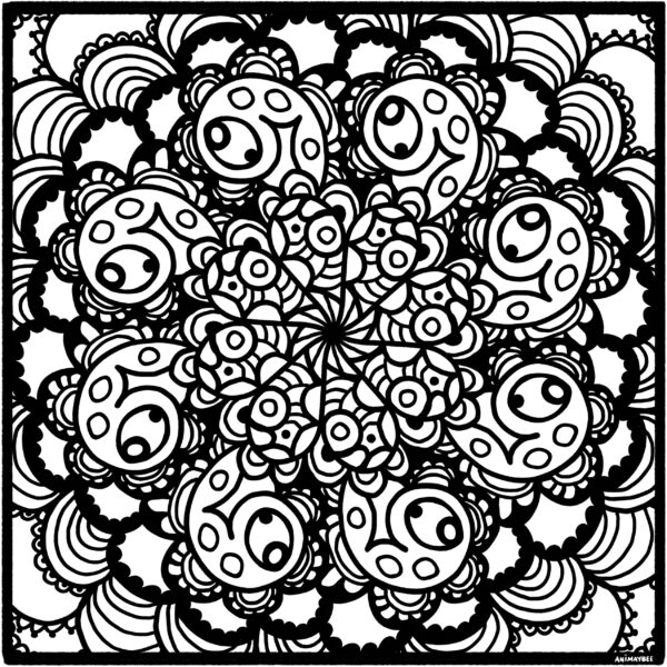 Abstract Paisley Mandala