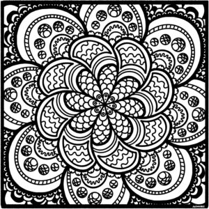 Abstract Fish Scale Mandala