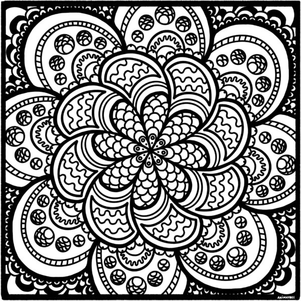 Abstract Fish Scale Mandala