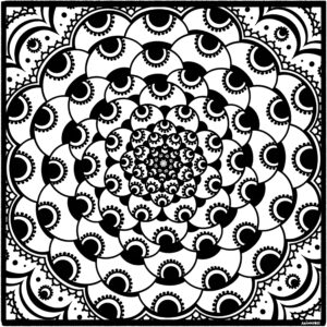 Abstract Bubble Dot Mandala