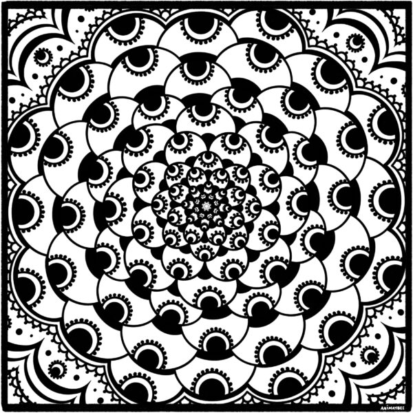 Abstract Bubble Dot Mandala